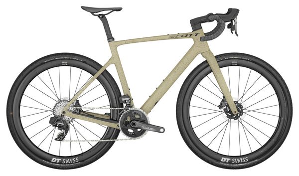 Vélo de Gravel Scott Addict Gravel 10 Sram Force eTap AXS 12V 700 mm Vert Beige