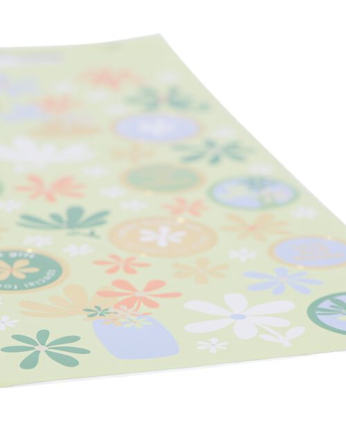 Feuilles d'autocollants 19x11 fleurs - 3 pièces
