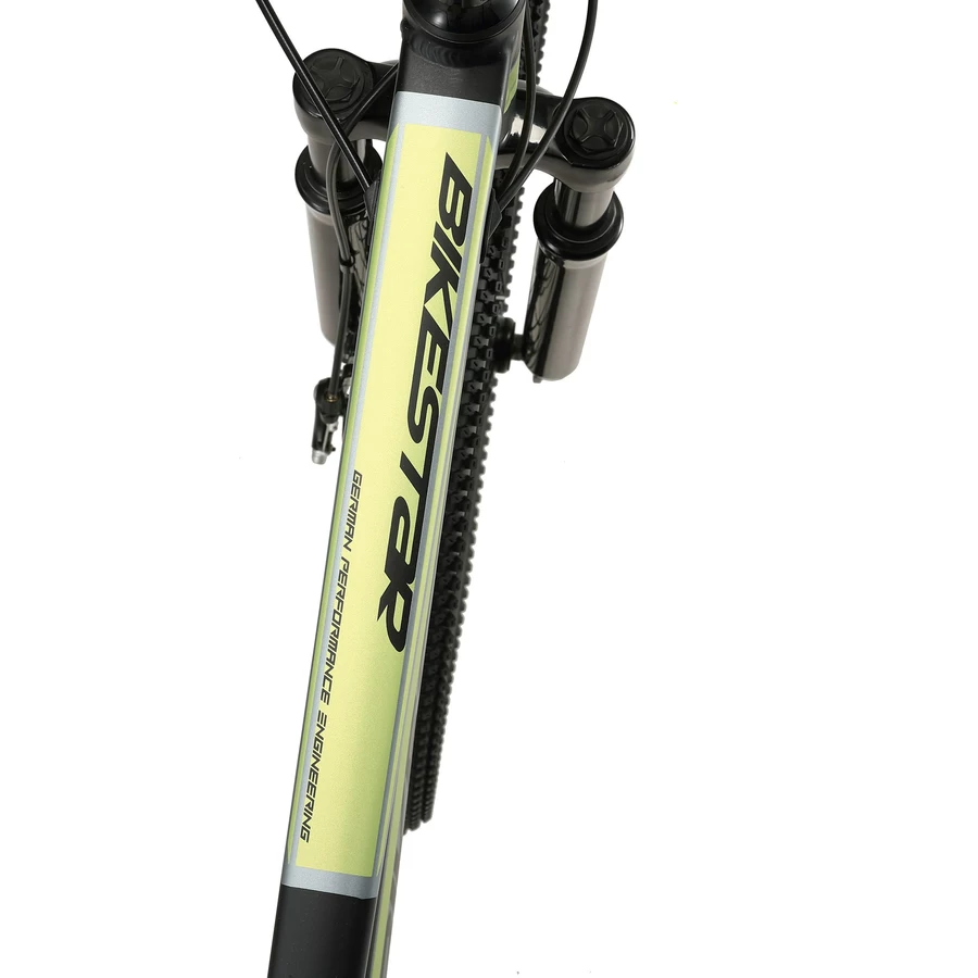 Bikestar Kinderrad 24 Zoll Alu MTB Sport schwarz, grün