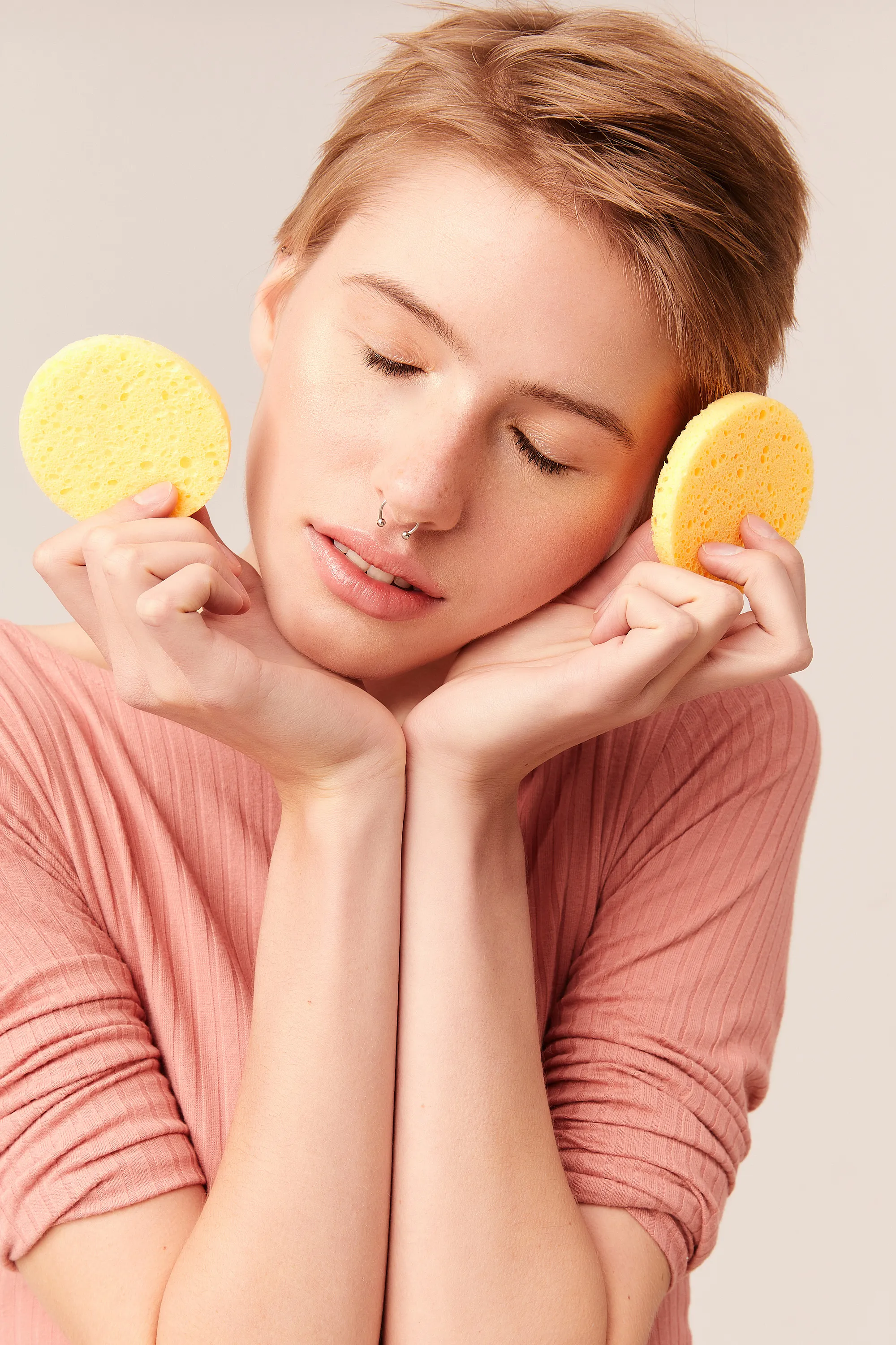 GLOV Disques démaquillants réutilisables Natural Cleansing Pads-22 g