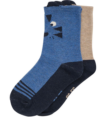 Minymo Socken - 2er-Pack - Deep Navy