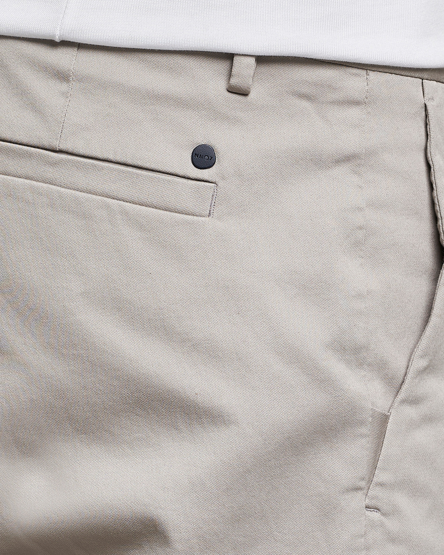 NN07 Theo Regular Fit Stretch Chinos Light Grey