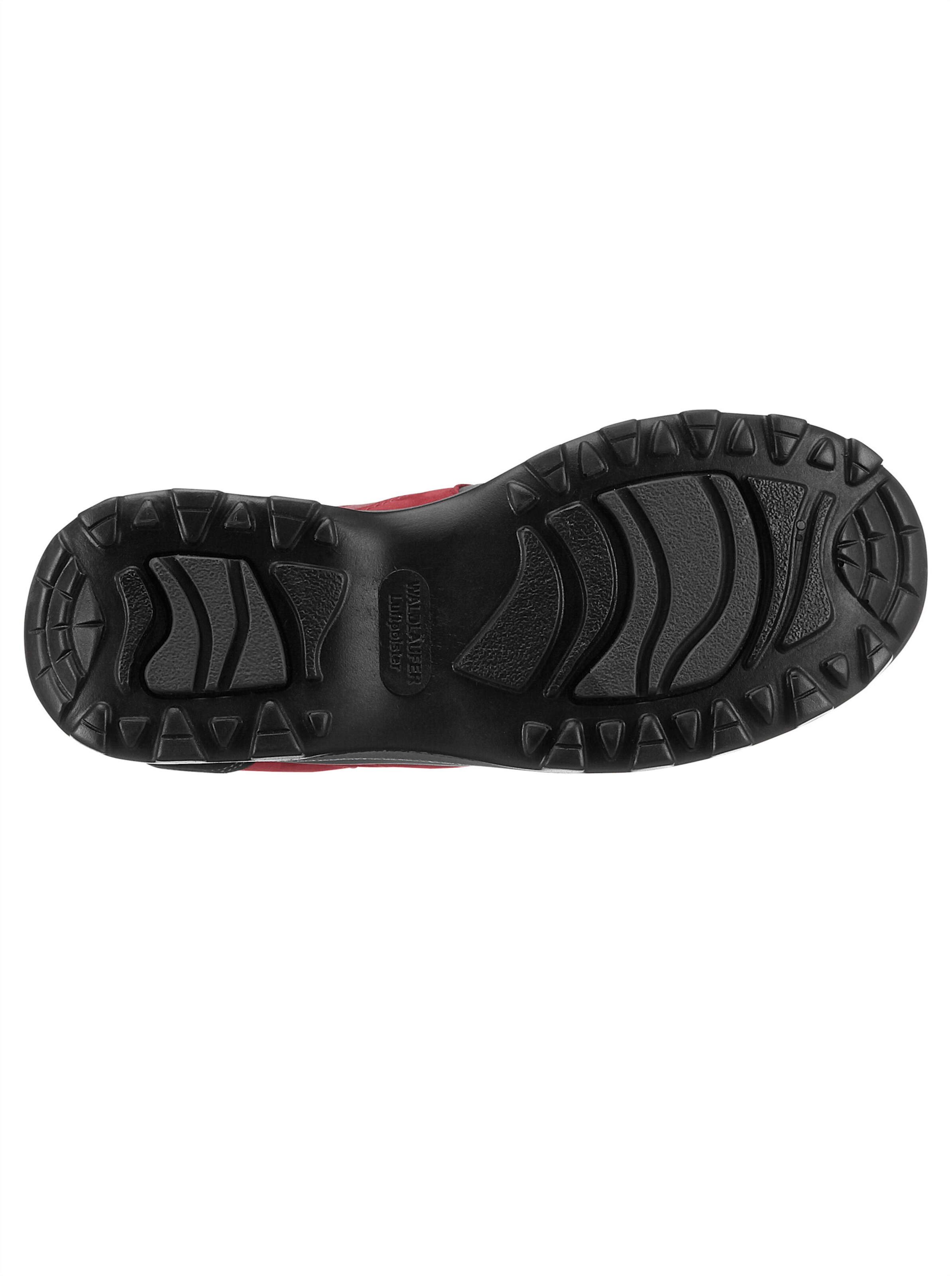 Waldläufer Schnürschuh in rot-schwarz