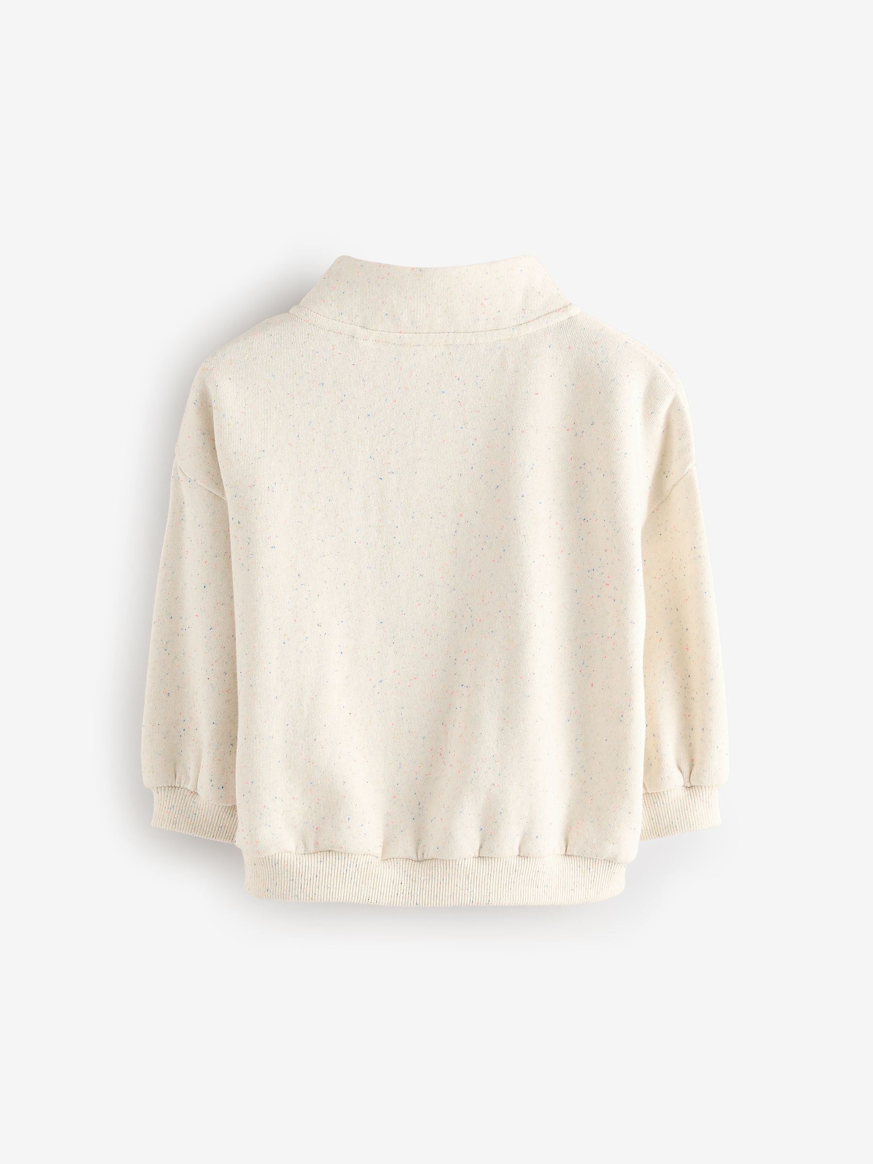 Moutkleurig - Sweatshirt met kwartrits (3mnd -7jr)