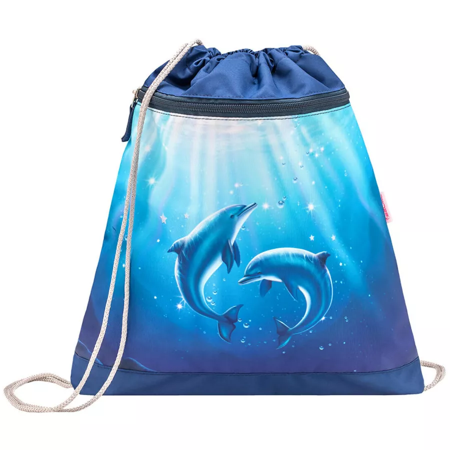 Belmil Schulranzen Classy Schulranzen Set 5-teilig mit Brustgurt Dolphins