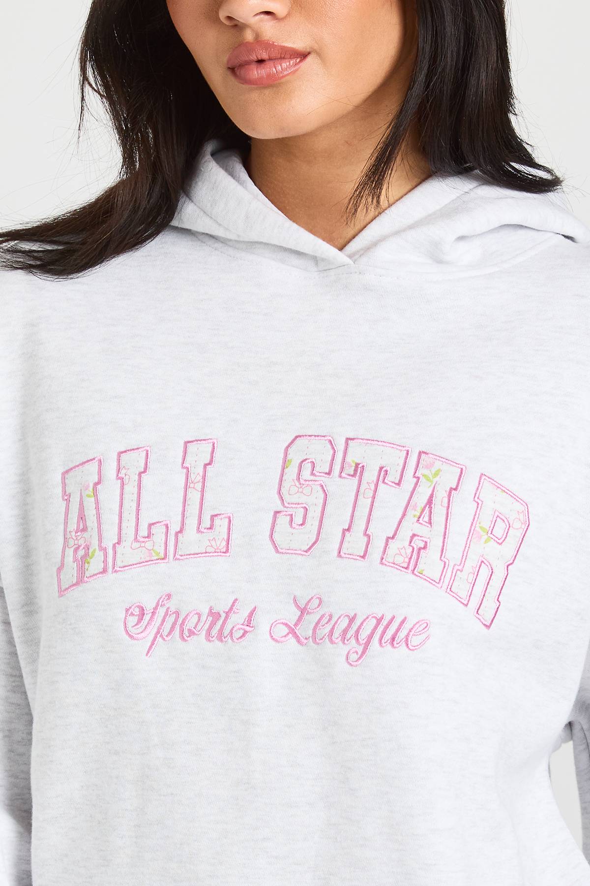 boohoo Sweat À Casynthétiqueche Oversize Avec Appliqué All Star À Motif Fleuri Ditsy