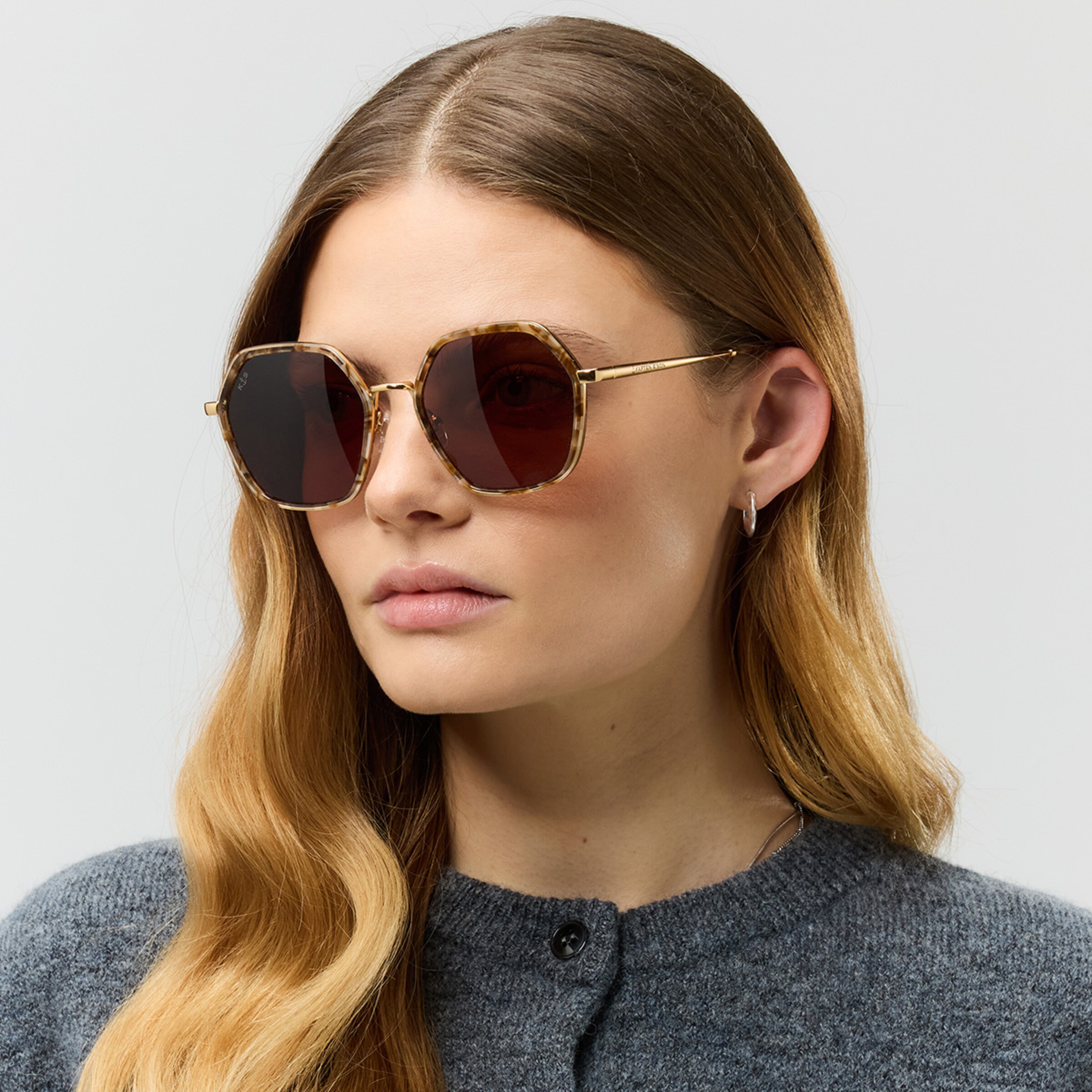 Amsterdam Edge Toffee Tortoise Brown