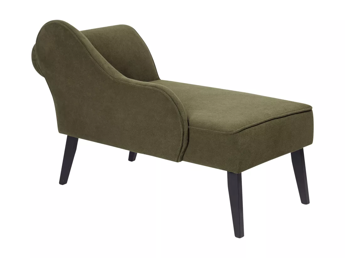 Divan côté droit en tissu vert olive BIARRITZ
