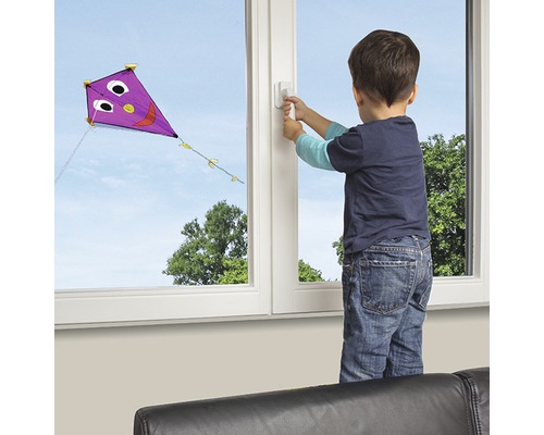 raamslot reer WinLock wit kunststof 3-pack