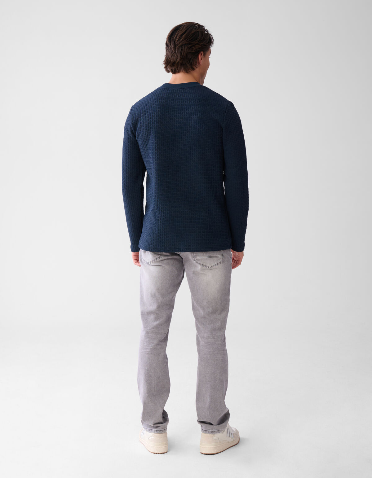 Slim Straight Fit Jeans Grijs L32
