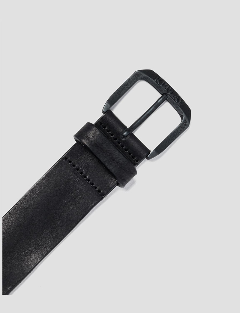 REPLAY CEINTURE BLACK HOMME