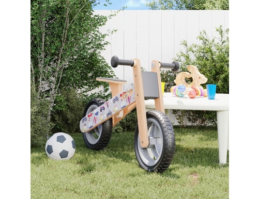 VIDAXL - Draisienne Vélo d'équilibre pour enfants imprimé gris