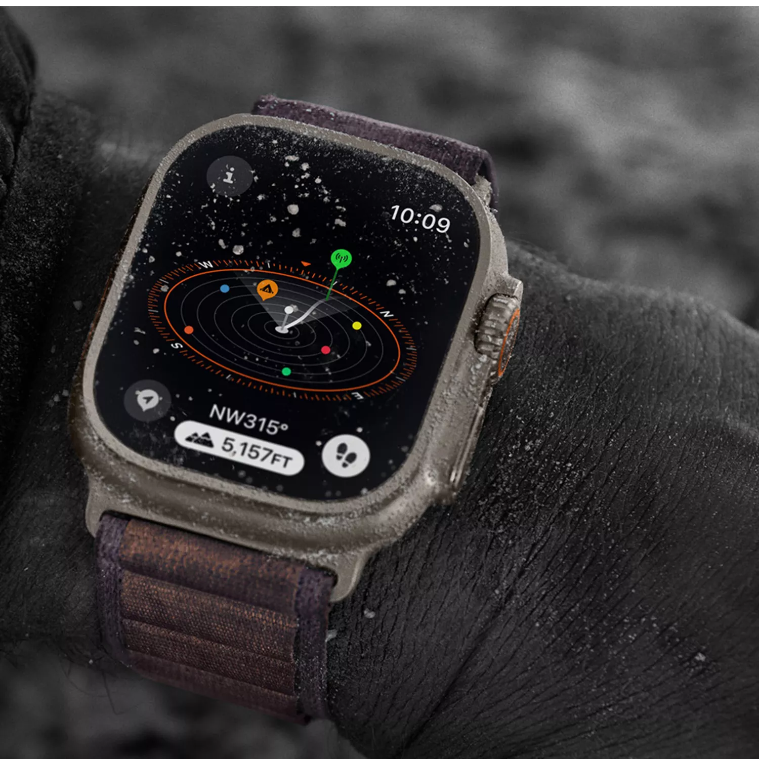 Apple Ultra 2 GPS + Cellular 49mm Titanium Olive Alpine Loop MREY3