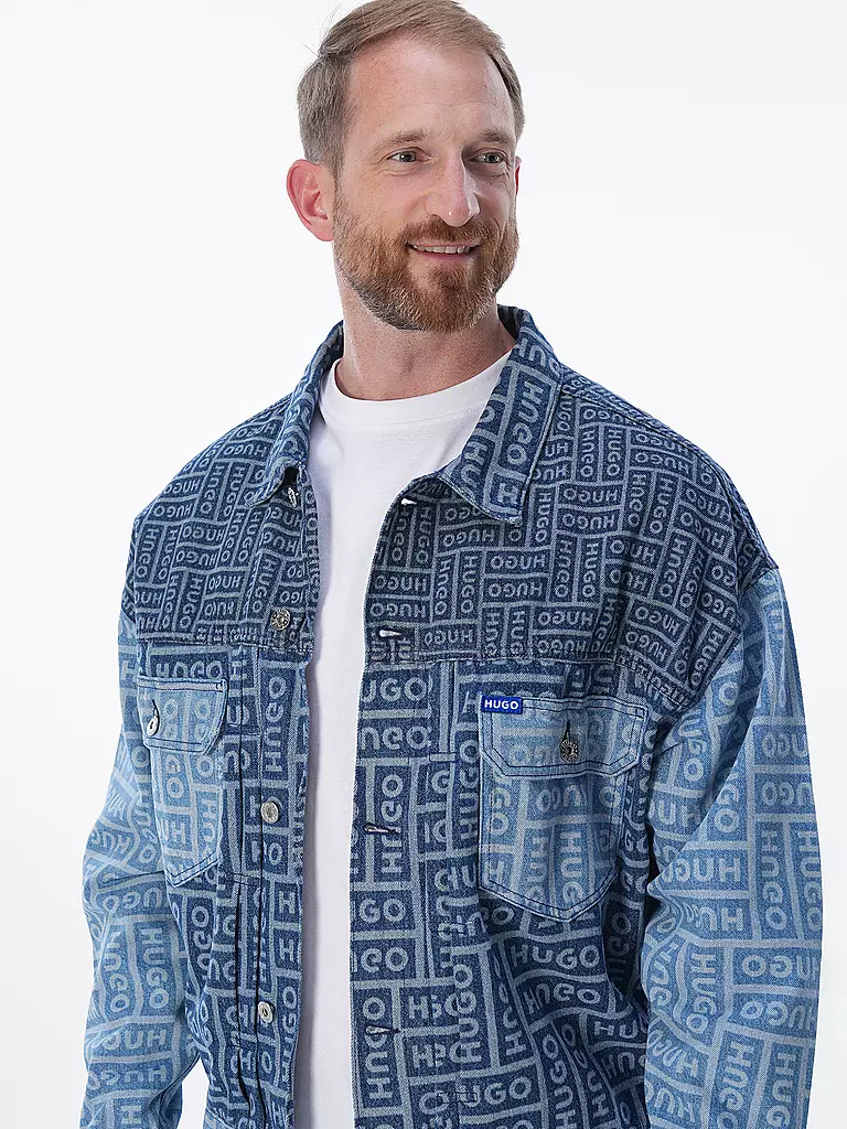 HUGO Jeansjacke CORSO blau
