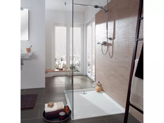 Receveur de douche antidérapant 140 x 90 VILLEROY ET BOCH Lifetime Plus Cerasoft céramique blanc