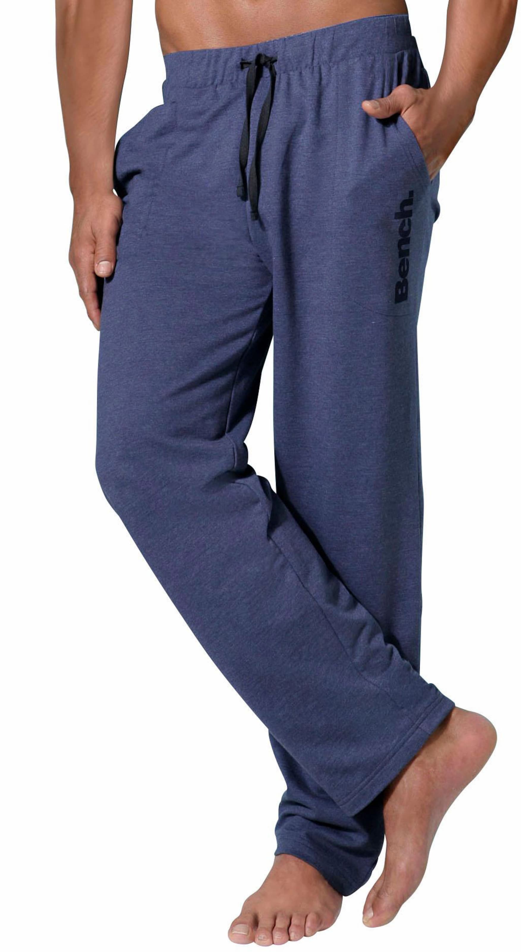 Relaxhose in blau-meliert