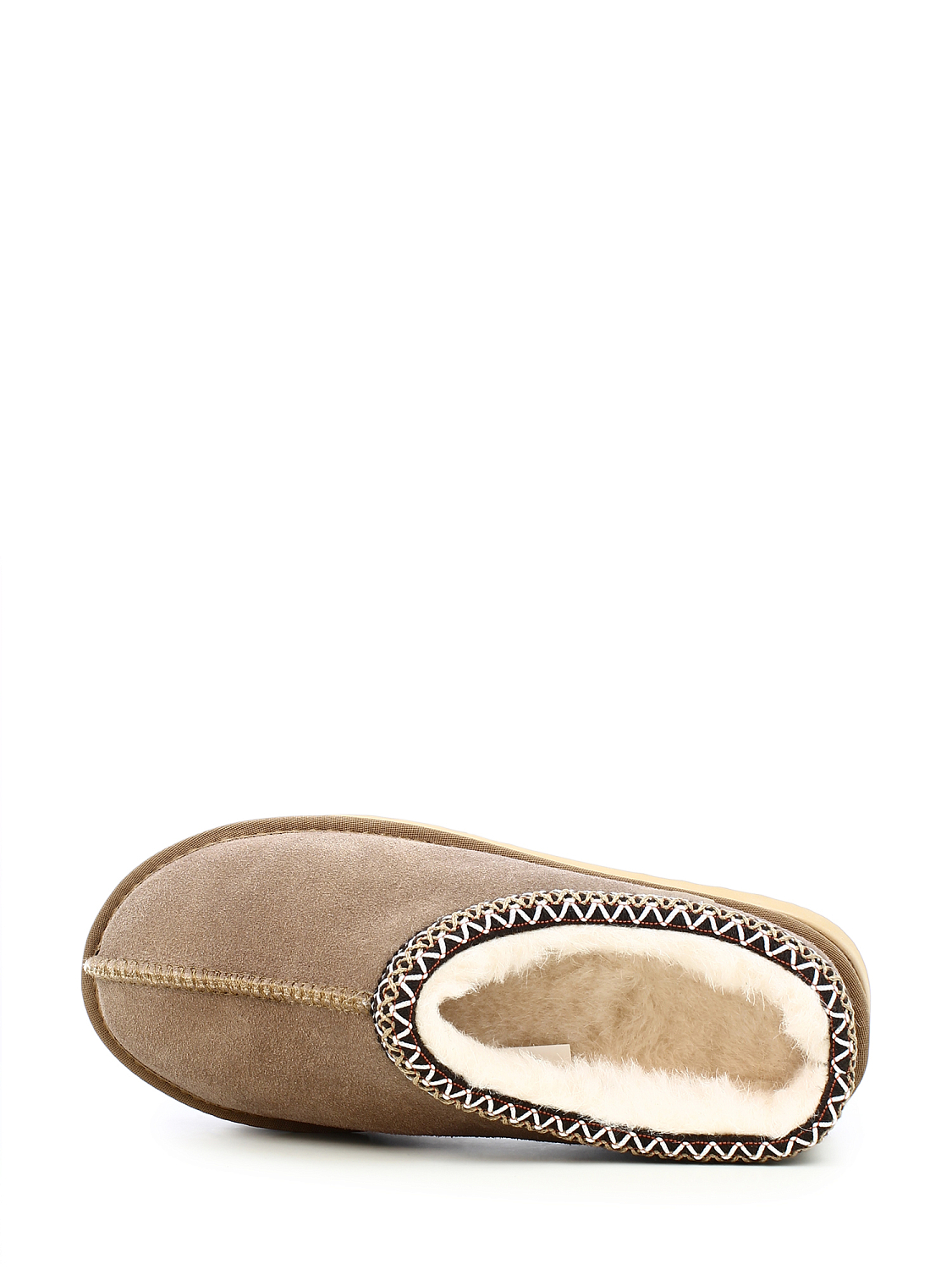 CPH Comfort Chestnut Platform Suede Wool Slippers