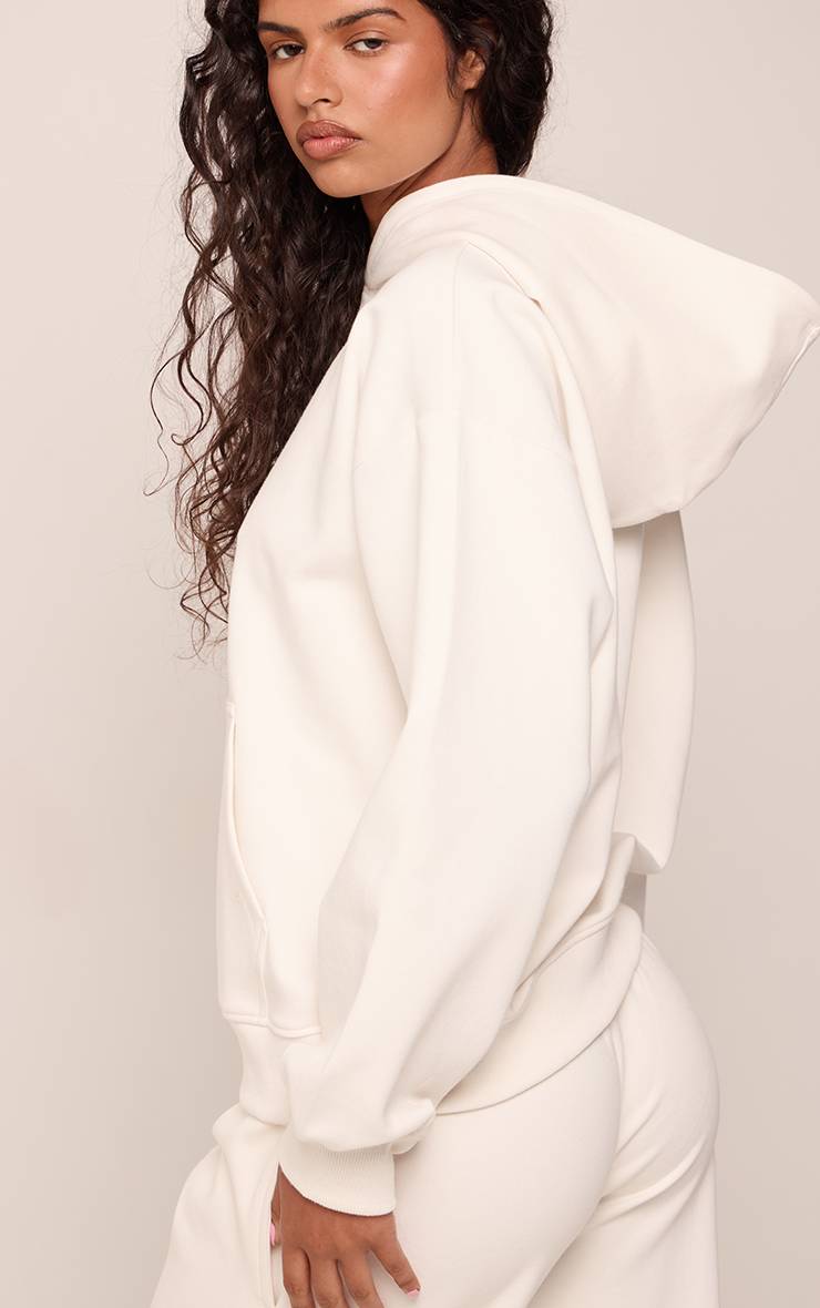Crème Sweat À Casynthétiqueche Oversize En Jersey Interlock