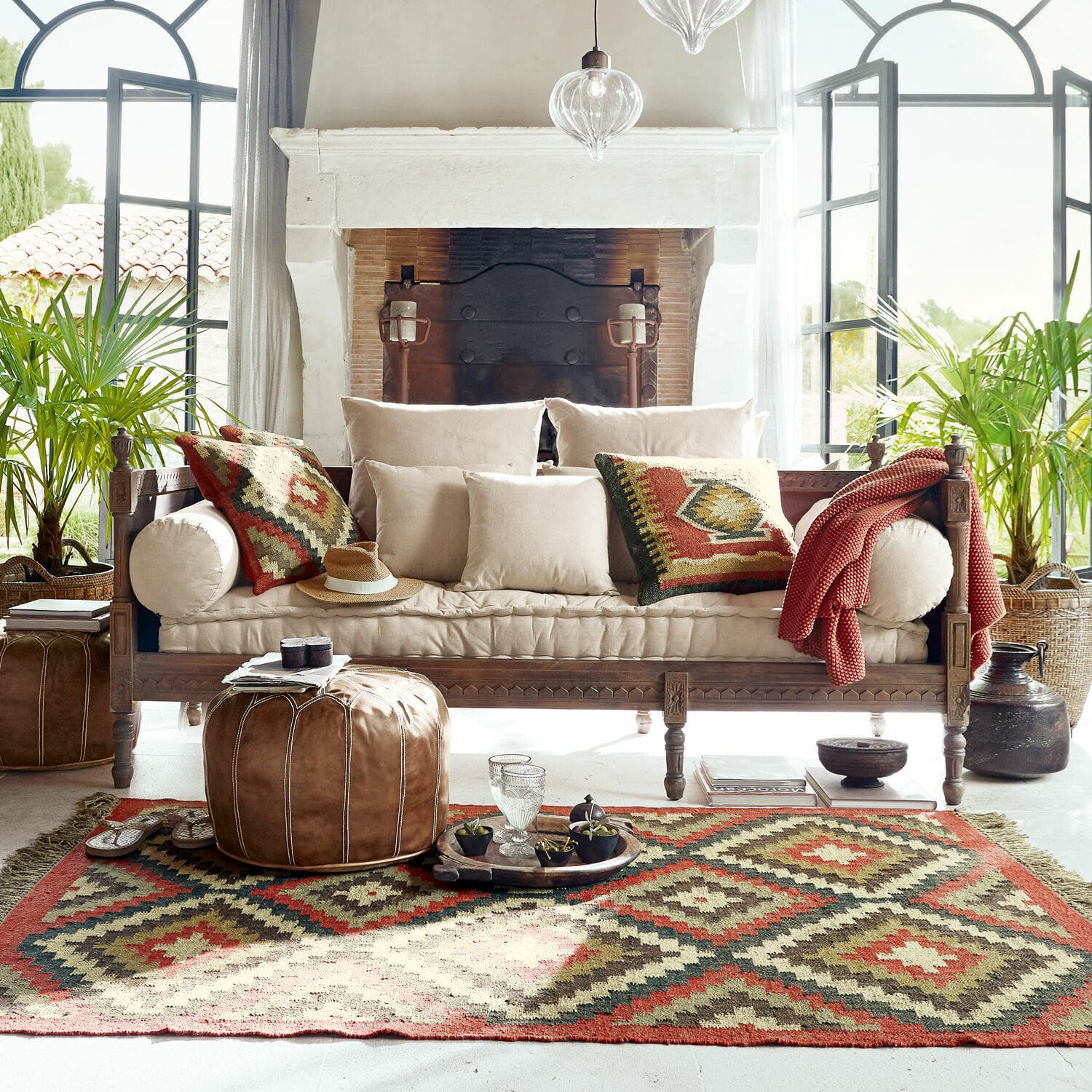 Sofa Douville antikbraun/creme