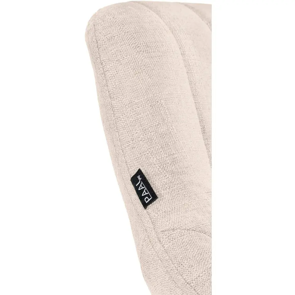 CLP Barkruk Milet zwart Frame - Stof - creme