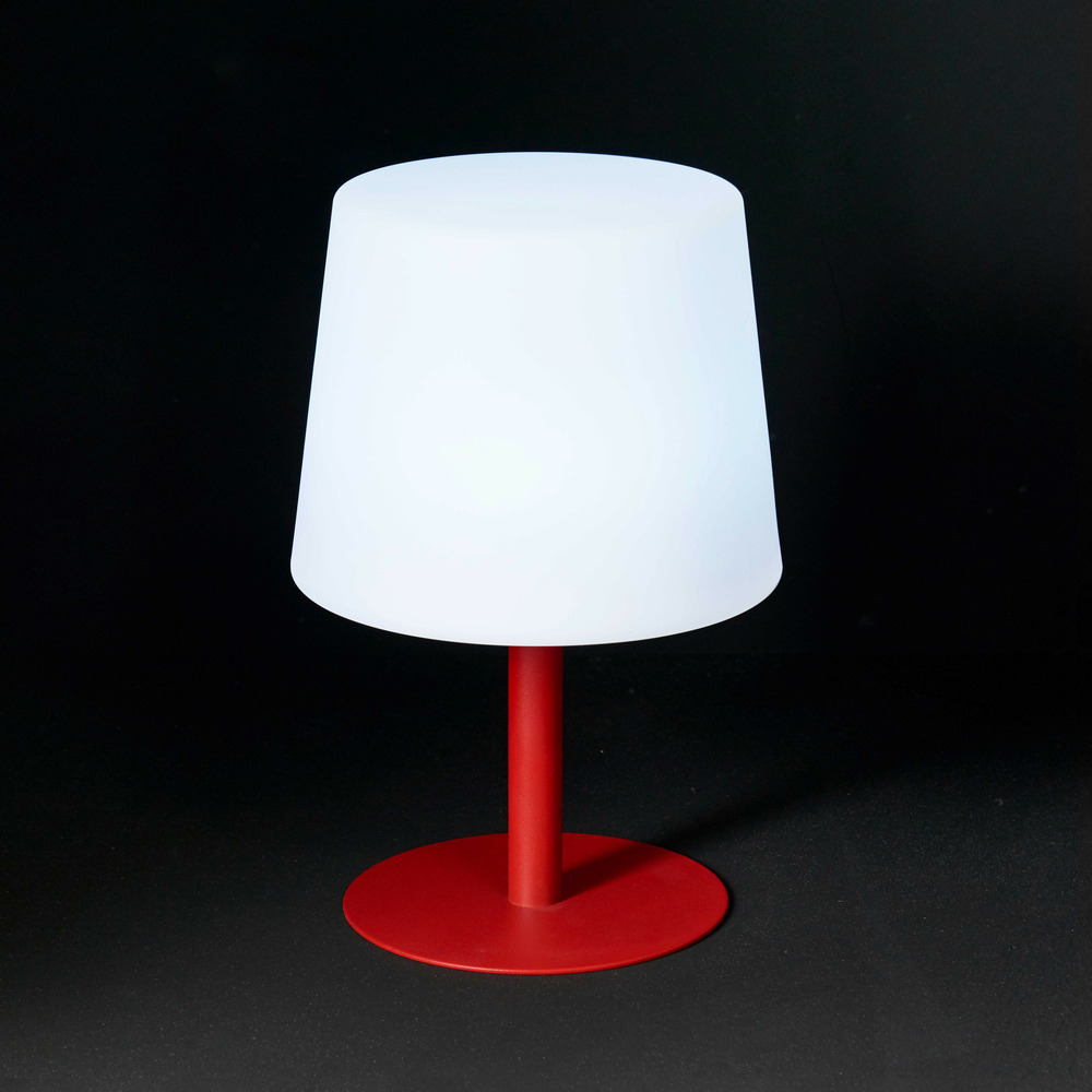 Mini lampe acier rouge