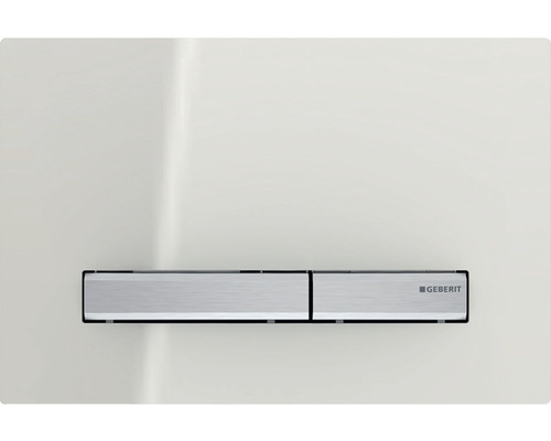 GEBERIT Sigma 50 bedieningsplaat, zandgrijs glansplaat / chroom mat knop 115.788.JL.2
