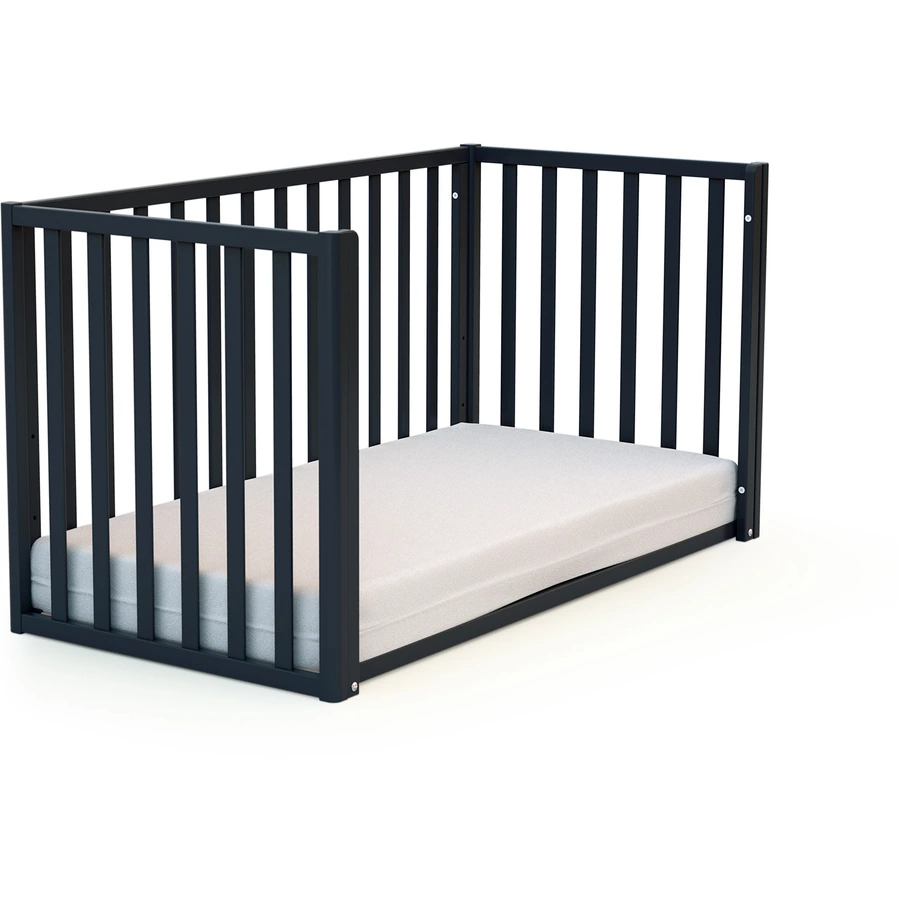 AT4 Babybett CONFORT 60 x 120 cm graphitgrau