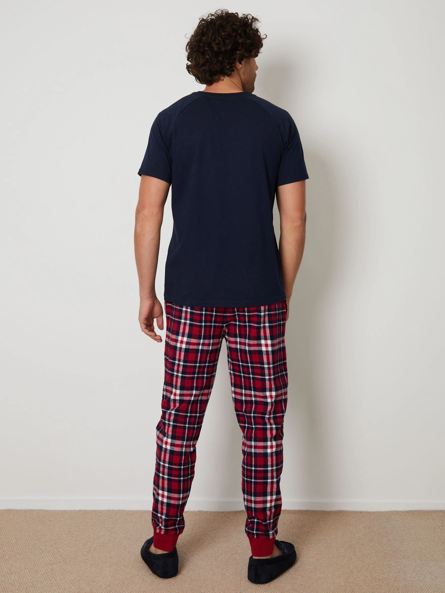 Donkerblauw - Threadbare pyjamaset