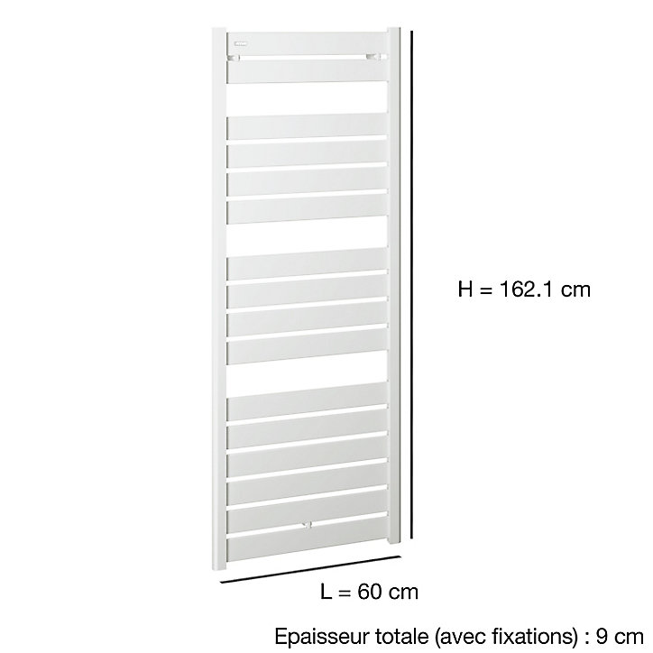 Radiateur sèche-serviettes eau chaude Acova Madras blanc 791W