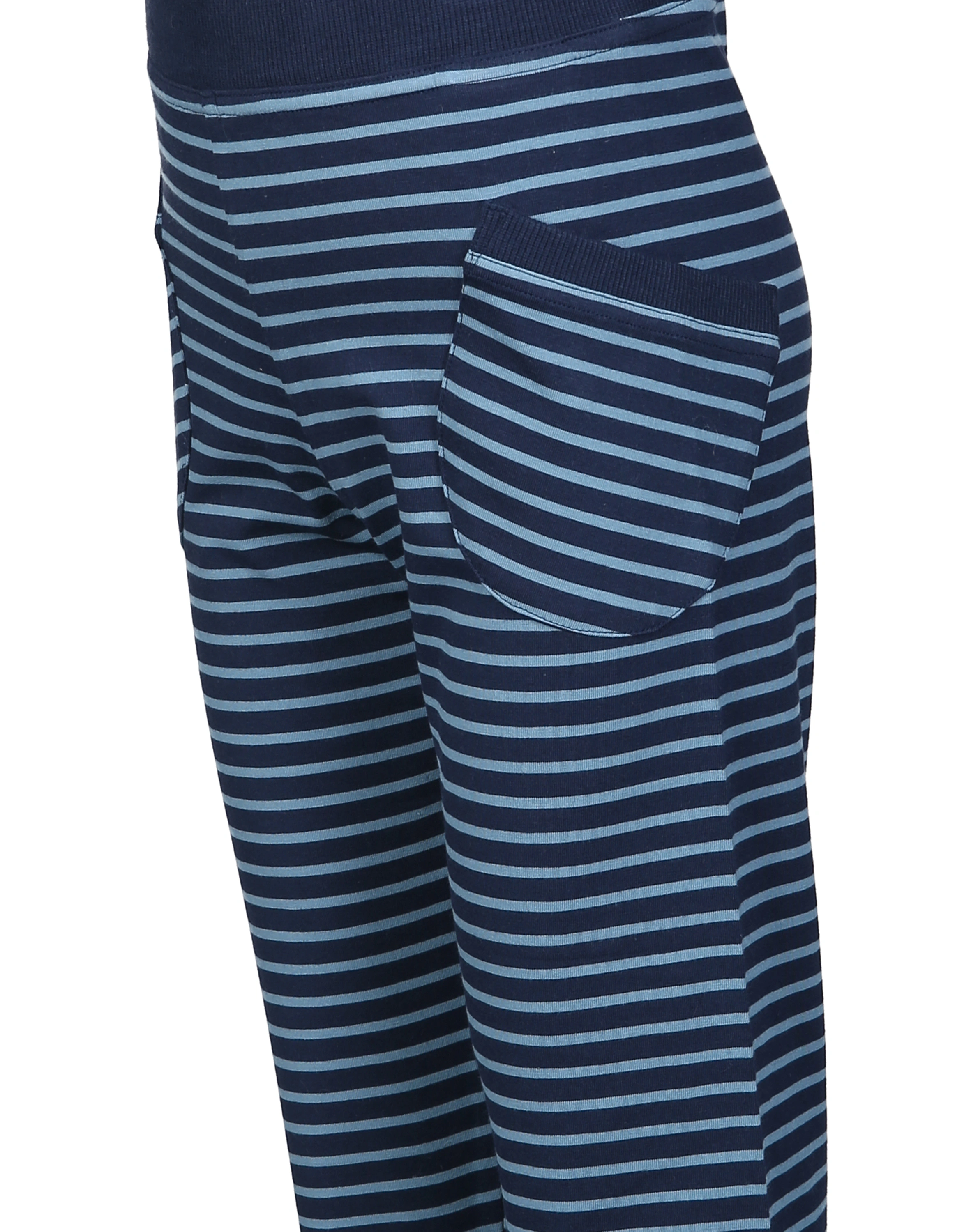 Jerseyhose TIIKERI geringelt in navy/dove