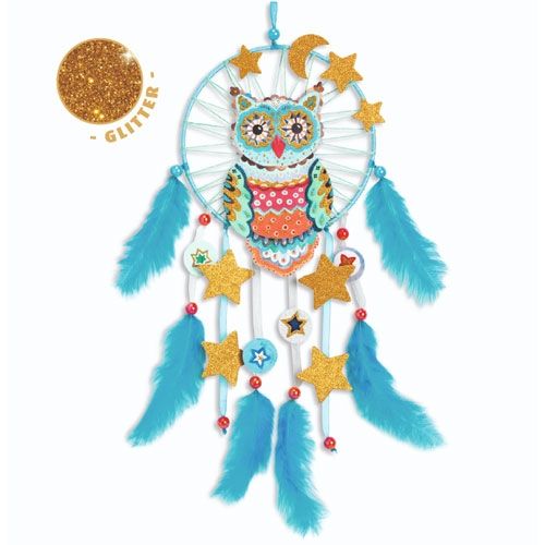 Djeco knutselset diy dromenvanger - gouden uil
