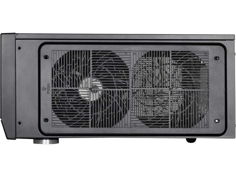 SilverStone PC-Gehäuse GD09B-C Kompaktes ATX-Desktop-Gehäuse mit vorinstalliertem 120-mm-Lüfter