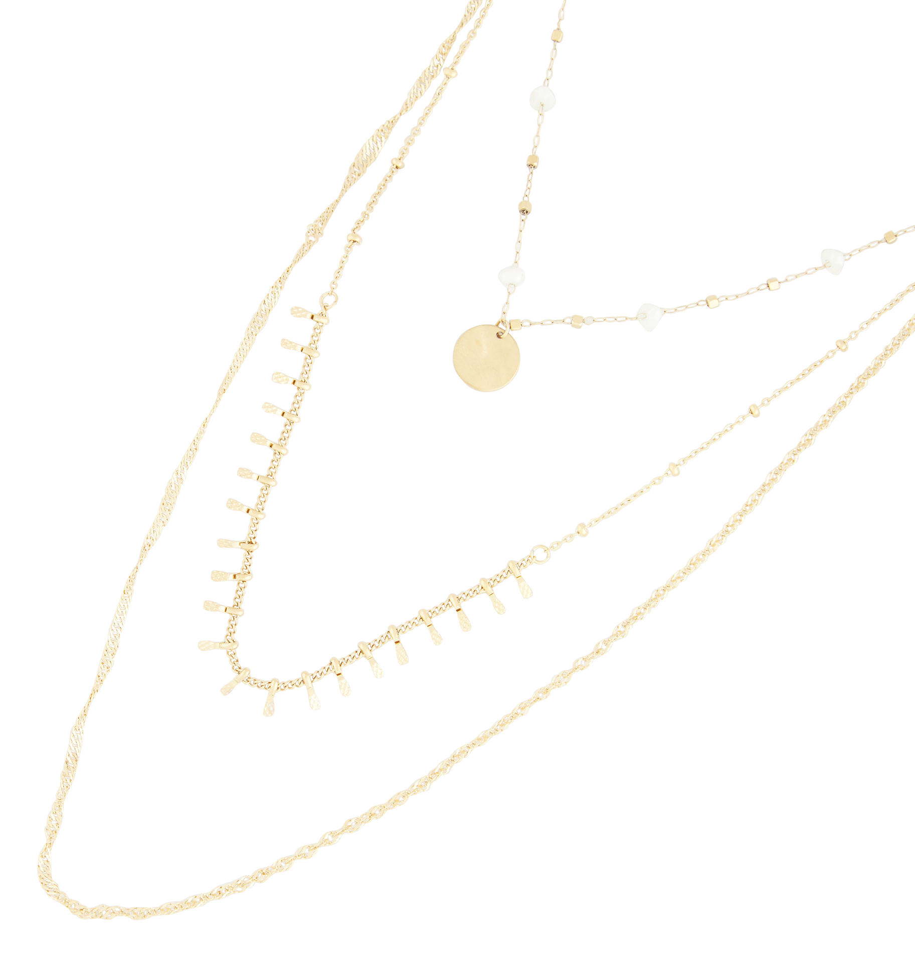 Collier multi-rangs | Doré