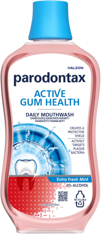 Parodontax Active Gum Health Mondwater Extra Fresh Mint Voor Gezond Tandvlees500 ML