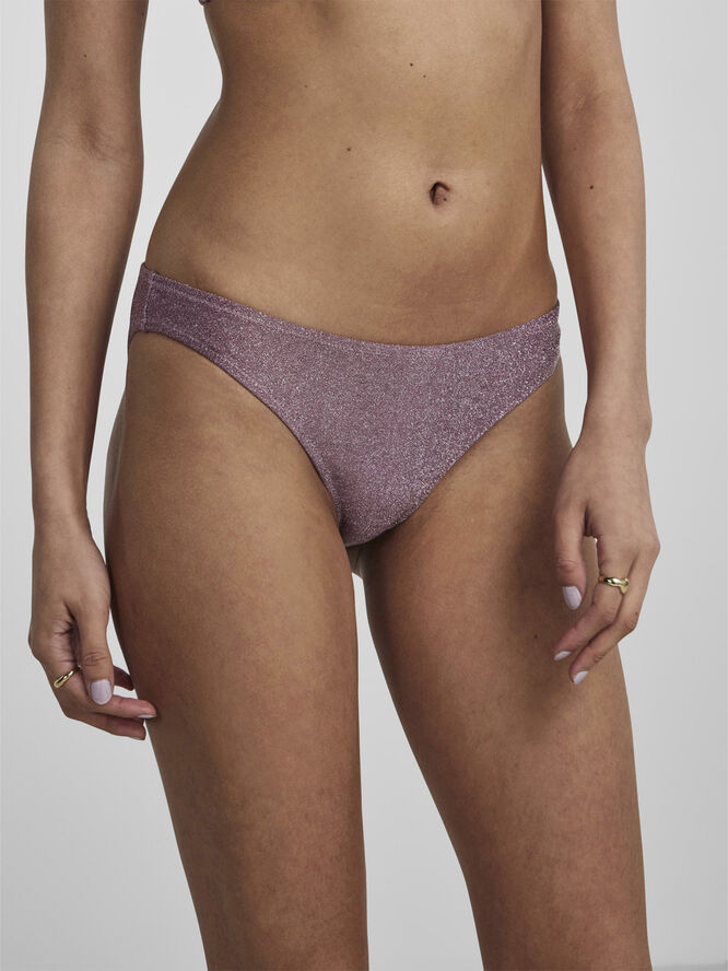 Pieces PCBLING BIKINI BRIEF LUREX SWW Bordeaux/silver lurex