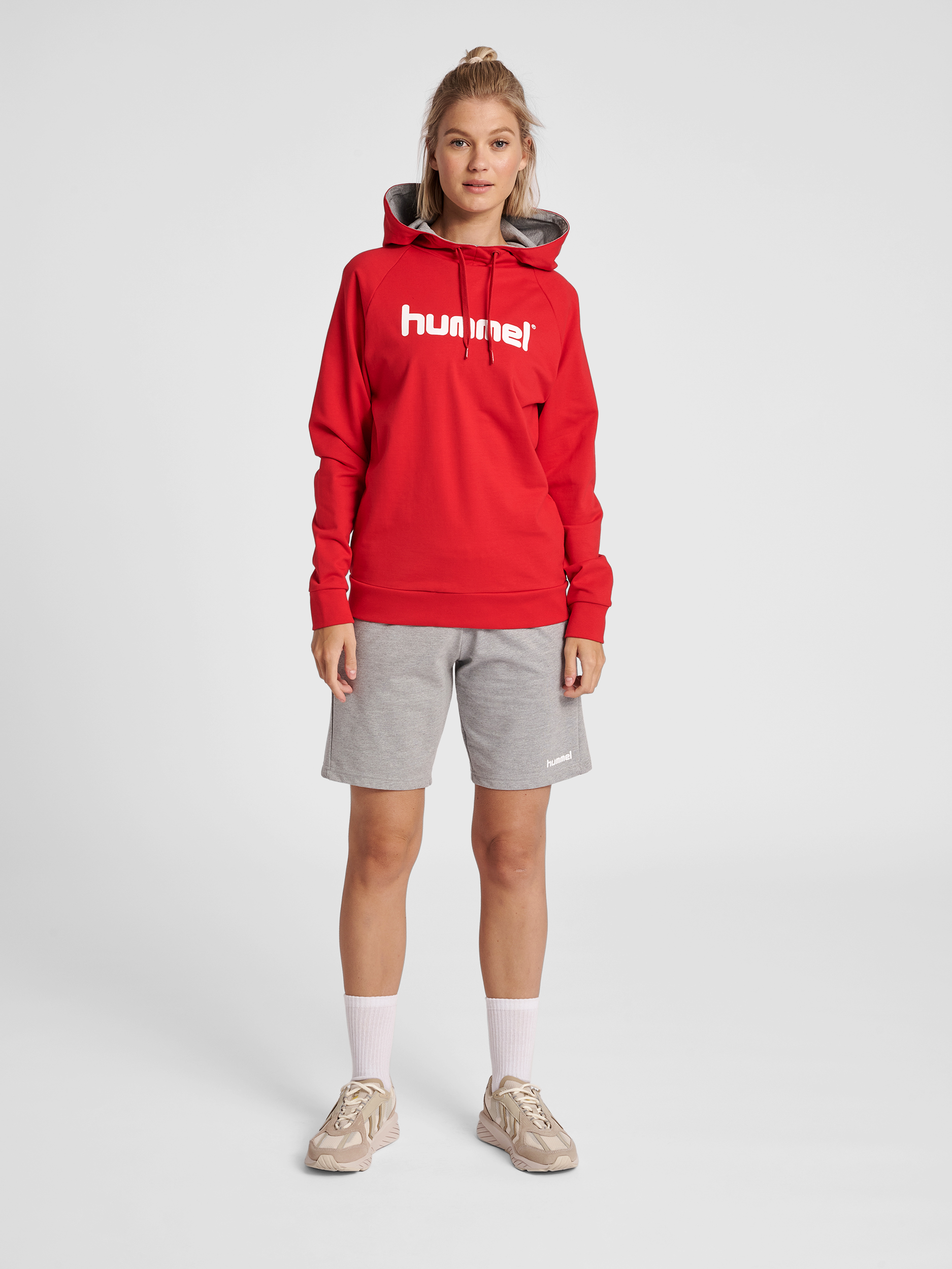 HUMMEL GO COTTON LOGO HOODIE WOMAN