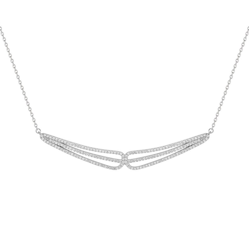 Collier Femme - Oxyde de zirconium - Argent 925 - Longueur : 42 cm