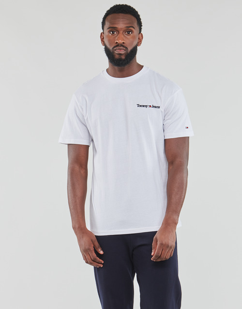 Tommy Jeans - TJM CLSC LINEAR CHEST TEE - Blanc