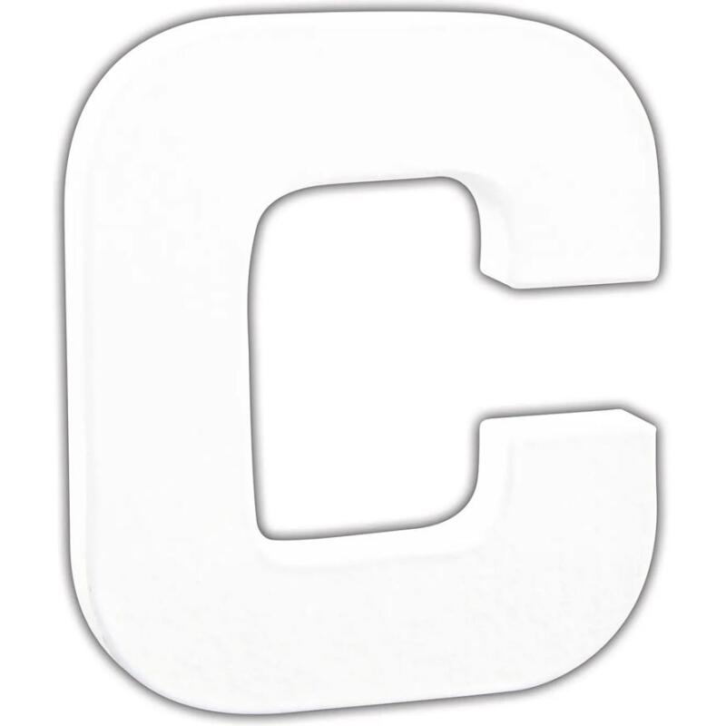 Petite lettre C 12cm - Blanc