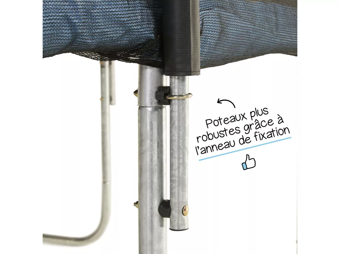 Kangui - Trampoline de jardin 366 cm + filet de sécurité | Normes EU | Montage facile