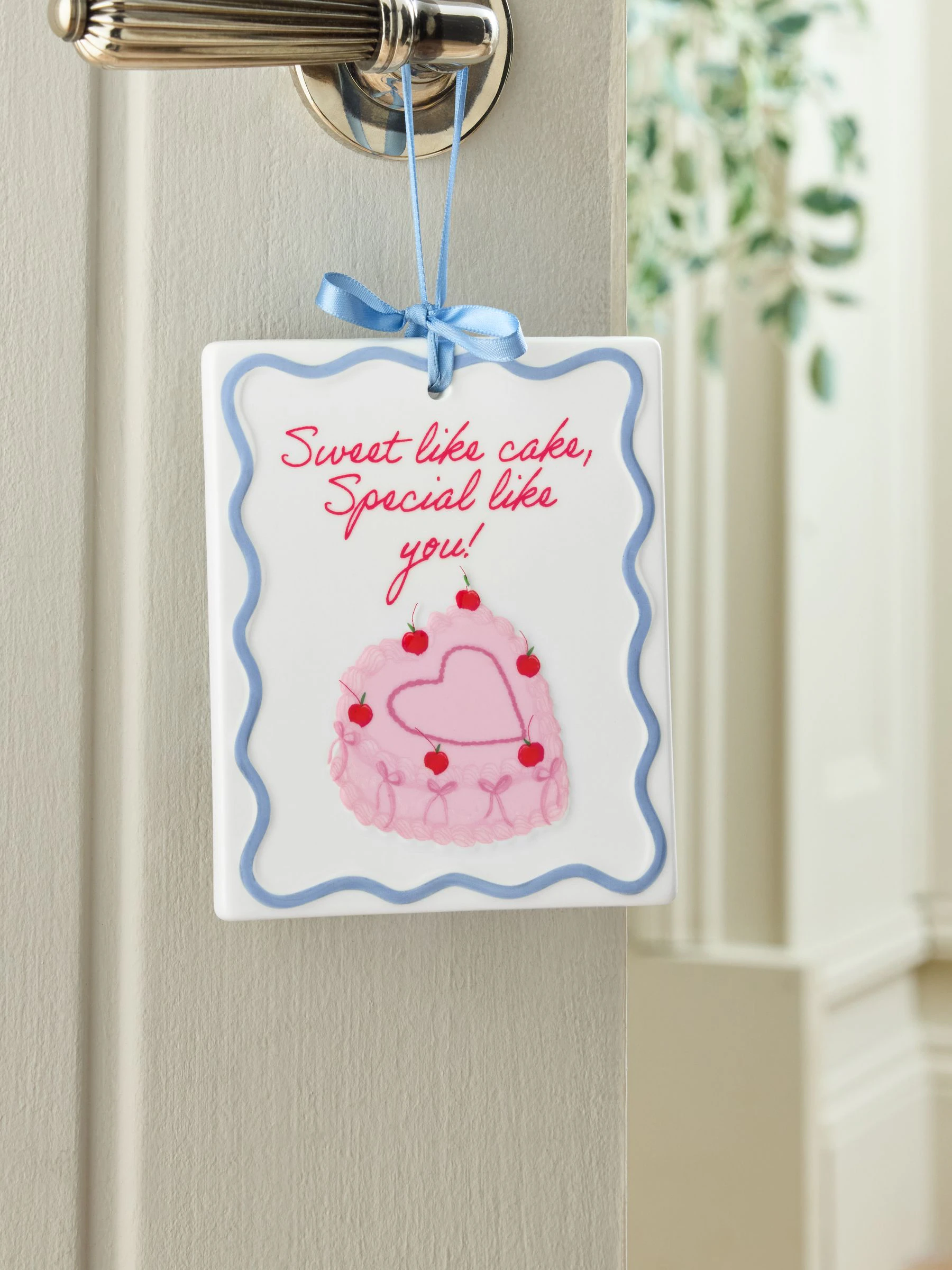 Ceramic Sweet Like Cake Hanging Decoration