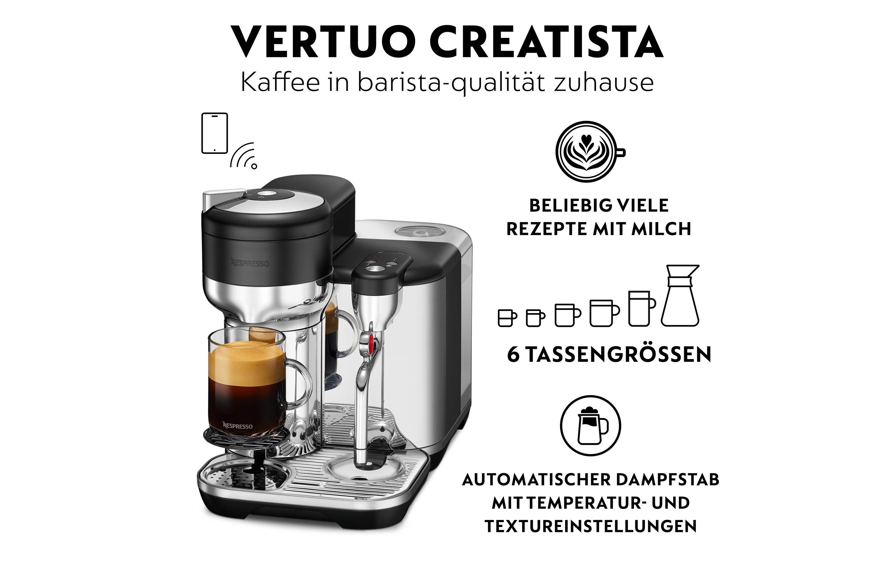 Kaffeemaschine Nespresso Vertuo Creatista Black Truffle<br>Nespresso-Kaffeemaschine