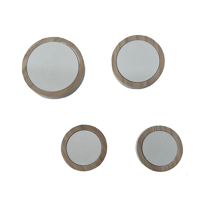 Lot de 4 patères à fixer Erna 4 têtes blanc