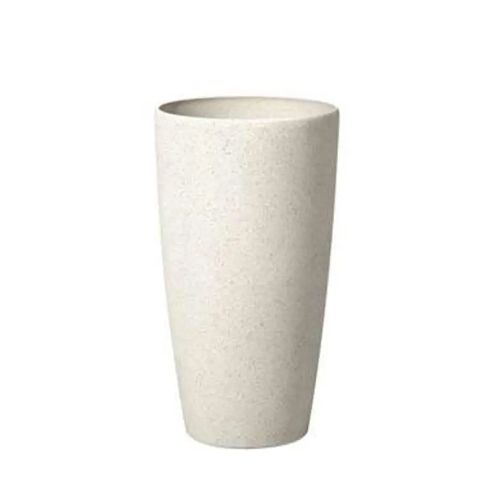 ABDERA - Plantenbak - Beige - 31 cm - Stenenmix