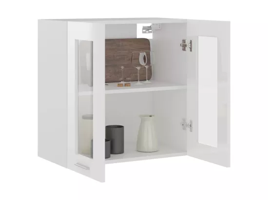 Armoire en verre suspendue 