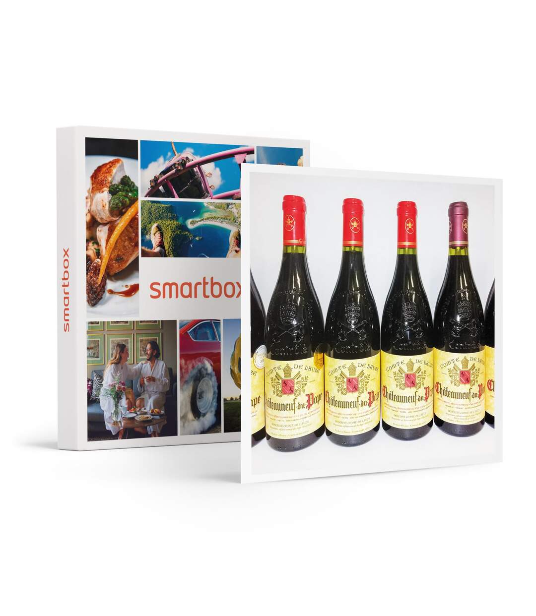 Assortiment de 6 bouteilles de châteauneuf-du-pape livré à domicile - SMARTBOX - Coffret Cadeau Gastronomie