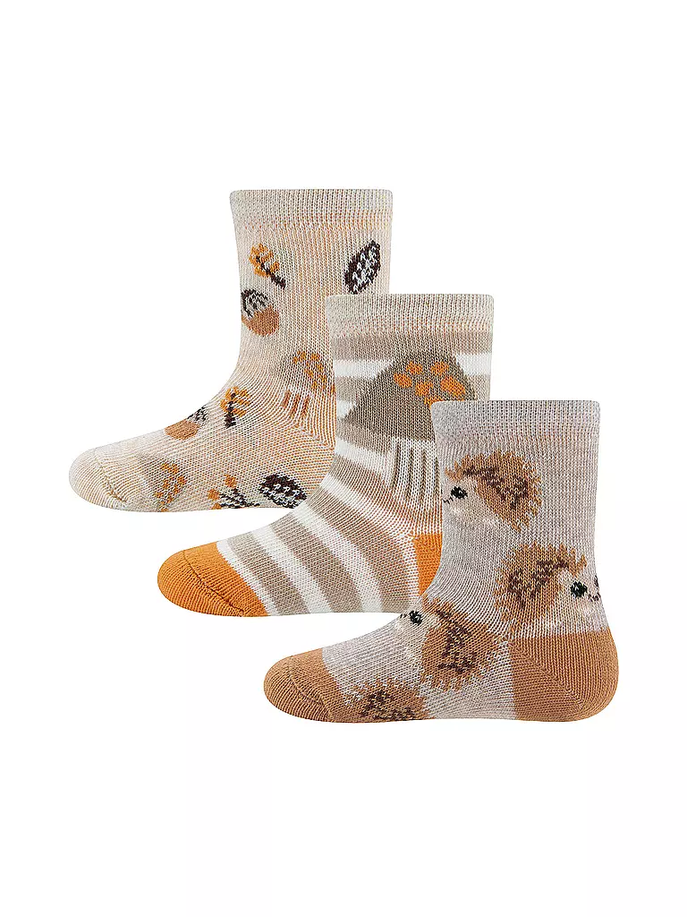 EWERS Baby Socken 3-er Pkg. beige beige