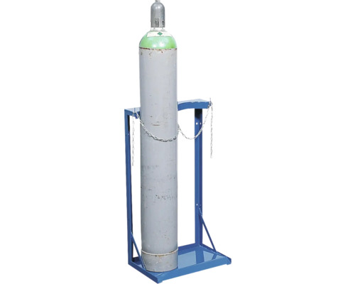 Gasflesstandaard voor 2 flessen met 230 mm Ø, voor wandmontage