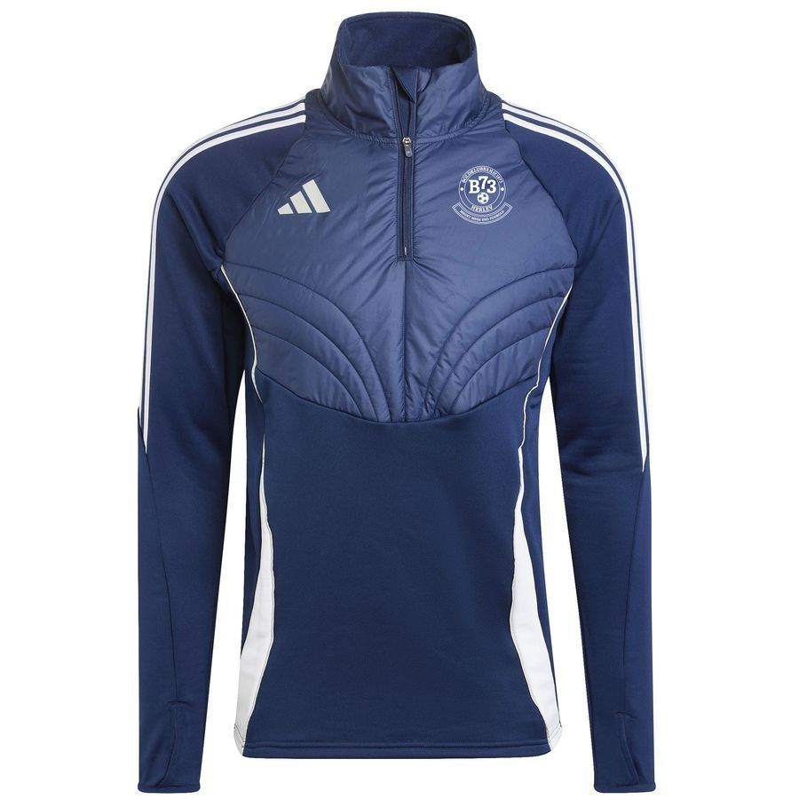 B1973 Herlev Træner Maillot d'Entraînement Winterized - Bleu Marine/Blanc