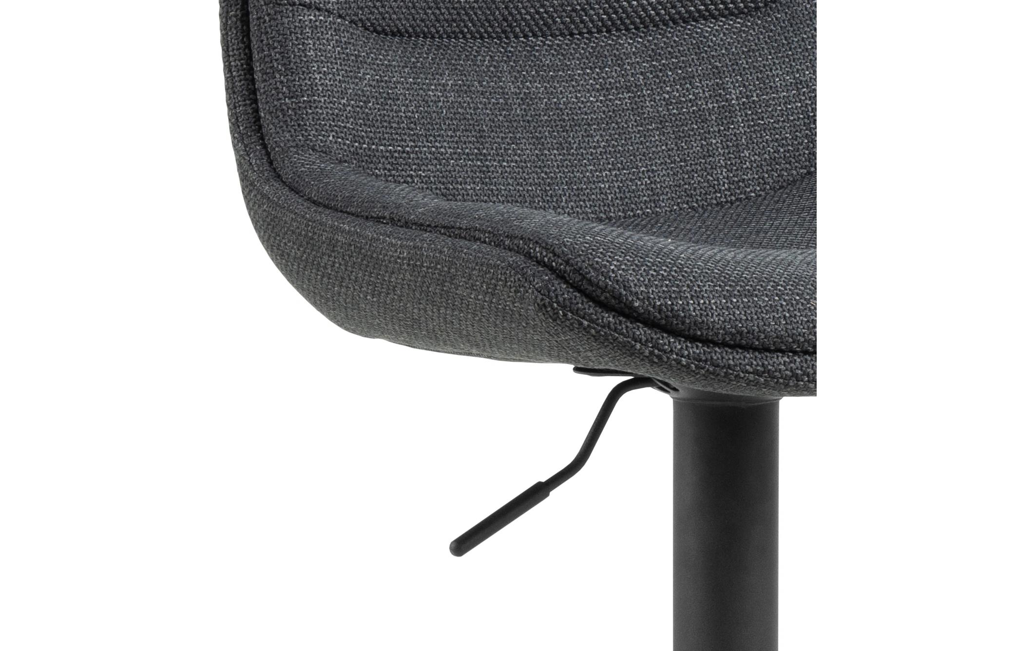Barhocker Adisa 2 Stück, 47 x 95 cm, Dunkelgrau<br>Höhenverstellbare Barstühle für entspannte Momente zu Hause